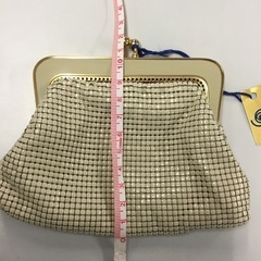 STERLING MESH スターリングメッシュ　がま口　財布　白　金属メッシュの画像