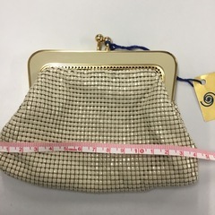 STERLING MESH スターリングメッシュ　がま口　財布　白　金属メッシュの画像