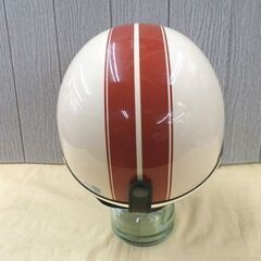 バイク用ヘルメット ハーフ 57-59㎝ ベージュ×ブラウン SG公認 PSC認可 チャック式着脱耳当て 125cc以下対応 ハーフジェット 西岡店の画像