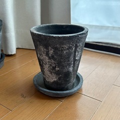 鉢・ポット　受け皿付きの画像
