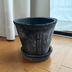 鉢・ポット　受け皿付きの画像