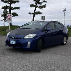 トヨタ プリウス 30 青 9年８月までの車検！富山市の場合名義変更担当します！の画像
