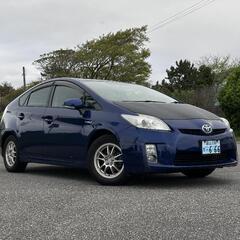 トヨタ プリウス 30 青 9年８月までの車検！富山市の場合名義変更担当します！の画像
