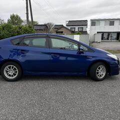 トヨタ プリウス 30 青 9年８月までの車検！富山市の場合名義変更担当します！の画像