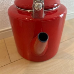 難あり赤色【やかん】の画像
