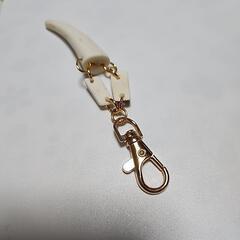 鹿角キーホルダー⑳　ハンドメイドの画像