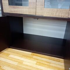 【リユースのサカイ八街店】★ジモティ割あり★ 食器棚　ブラウン　クリーニング済　YJ7698の画像