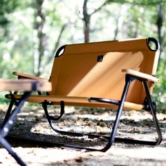 QUICKCAMP 折りたたみ 二人掛け ローチェア フォールディングベンチ クイックキャンプ アウトドア outdoorの画像