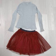 子供服　おまとめ　キッズ　１３０　　秋冬服　ミックス　ワンピース等　６点セット　　　の画像