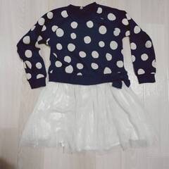 子供服　おまとめ　キッズ　１３０　　秋冬服　ミックス　ワンピース　５点セット　　　の画像