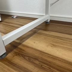 ホワイトデスク　一部破損ありの画像