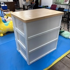 衣装ケース  3段  半透明タイプの画像