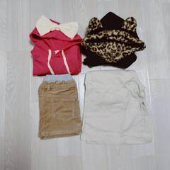 子供服　おまとめ　キッズ　１３０　　パーカー　　秋冬服　ミックス　４点セット　　　　　の画像