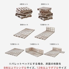 パレットベッド　シングル　8枚セットの画像