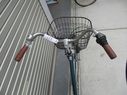 E477☆タイヤ前後新品ブリヂストン付き☆ 中古自転車 【26インチ 青