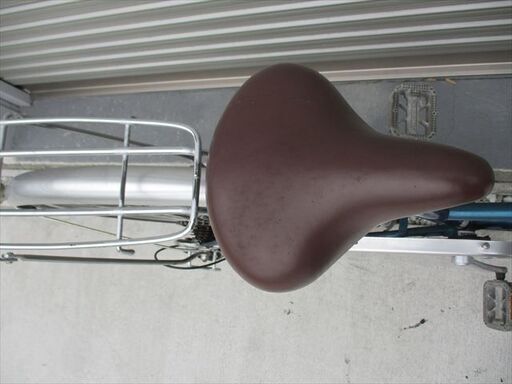 E477☆タイヤ前後新品ブリヂストン付き☆ 中古自転車 【26インチ 青