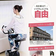 ■ アルインコ ALINCO フィットネスバイク ■ AF6200 見やすい大型液晶メーター 8段階負荷調節 テレビで紹介された 静音 サドル調整 組立簡単 心拍測定の画像