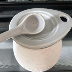 素焼きシュガーポットの画像