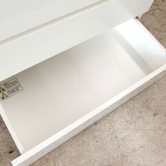 5段チェスト 白エナメル 幅80cm ホワイト 箪笥 タンス たんす 衣類収納 ☆ 札幌市 北区 屯田 の画像