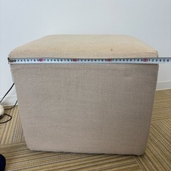 スクエア チェア ホワイト②の画像