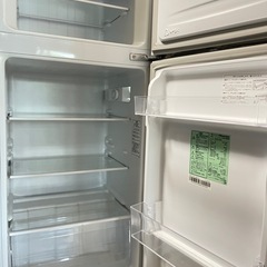ハイセンス HR-B1202 2ドア 冷凍冷蔵庫 120L ホワイトの画像