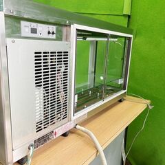 動作良好【大穂製作所】卓上タイプ 両開きタイプ 冷蔵ショーケース　100v 　50/60Hz 　H540/W1000/D360 ■C-1526の画像