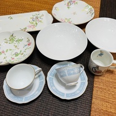 【お値下げします！】wedge wood ウェッジウッド　スウィートプラム　Noritake ノリタケ　食器　お皿　プレート　カップ&ソーサーの画像