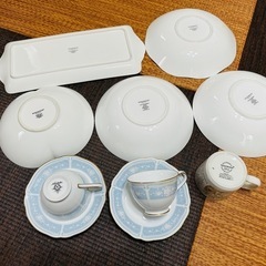 【お値下げします！】wedge wood ウェッジウッド　スウィートプラム　Noritake ノリタケ　食器　お皿　プレート　カップ&ソーサーの画像