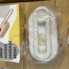 新品❤️ 【動作確認のみ】ペットブラシ 5in1 スチーム付き シリコン ミスト 猫犬兼用の画像