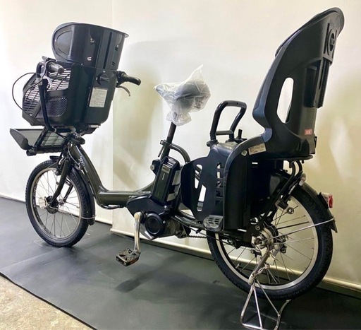 1年保証 送料無料　ブリヂストン　ビッケ2 20インチ　灰色　電動アシスト自転車 1年完全保証 ブリヂストン ビッケ2 20インチ 3人乗り 電動アシスト自転車