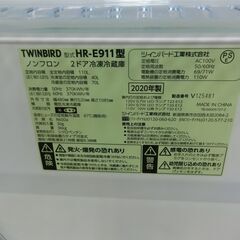ID 669918   ツインバード２ドア　110L　２０２０年製　HR-E911の画像
