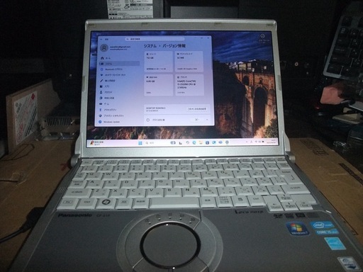 12インチ小型軽量PC パナソニックレッツノート Windows 11 SSD バッテリー⚪︎