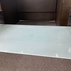店頭引き渡し 中古 ローテーブル ガラステーブル 2段 家具 の画像