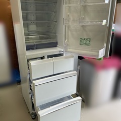 天)【引き取り限定！】MITSUBISHIノンフロン冷凍冷蔵庫　MR-B46A-W形の画像