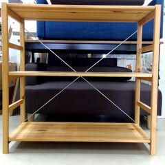 MUJI/無印良品 パイン材 ユニットシェルフ 3段 幅86cm 木製 ラック 棚 良品計画 札幌市 中央区 南12条の画像