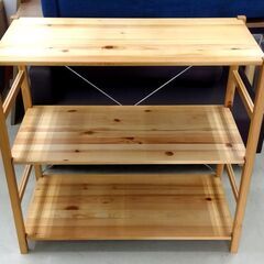 MUJI/無印良品 パイン材 ユニットシェルフ 3段 幅86cm 木製 ラック 棚 良品計画 札幌市 中央区 南12条の画像