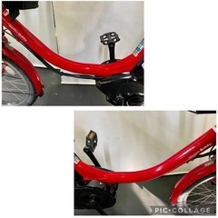 1年保証 新品部品多数　ヤマハ　パスバビー　20インチ　赤色　電動アシスト自転車　g910の画像