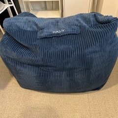【0円で譲ります】LOOSYのビーズソファ・オットマン付きの画像