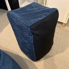 【0円で譲ります】LOOSYのビーズソファ・オットマン付きの画像