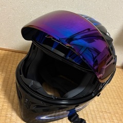 フルフェイスヘルメットＬサイズ　サングラス内蔵　迅速に対応可能❗️　の画像