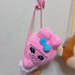 おぱんちゅうさぎ＆おさるのジョージ肩掛けポーチセットの画像