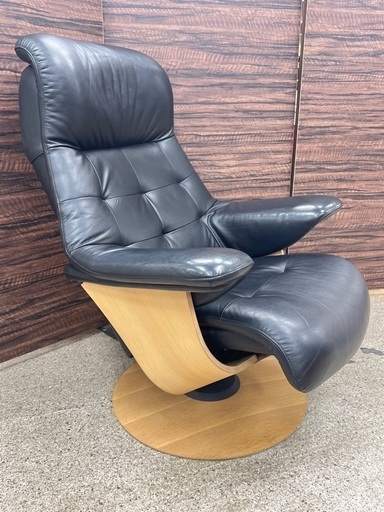 【トレファクいわき平店】karimoku(カリモク)THE FIRST(ザ・ファースト)パーソナルソファ ブラック 本革製が入荷しました！