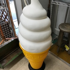 ☆ドリーム2号館☆ レトロ　日世のコーン　ソフトクリームライト　ライト色:オレンジの画像