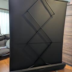 EPSON プロジェクター用70型スクリーン ELPSC23 床置き式の画像