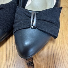 リボン　パンプス（footsuki  フットスキ）　22.5　　の画像