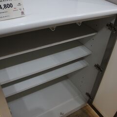 【川崎市宮前区リサイクルオフ】ニトリ　キッチンボード　食器棚　ロータイプ　ポスティアの画像