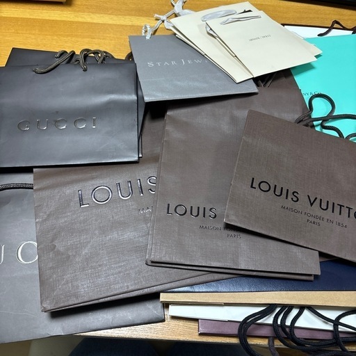 ルイヴィトン、GUCCI、ティファニー、コーチ、ラルフローレン  セリーヌその他紙袋まとめて