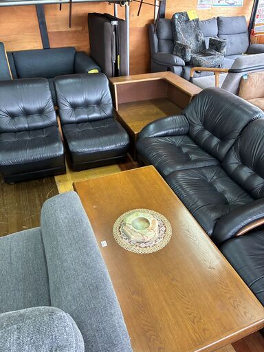 【ジャングルジャングル深井店】★応接セット カリモク karimoku ブラウン 茶 来客用 家具 堺市（中区 堺区 東区 西区 南区 北区）和泉市 河内長野市 富田林市 松原市 狭山市 深井 【FU2690】