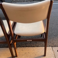カリモク　ダイニングチェア 2個セットの画像
