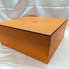 【HERMES】①バッグ用空き箱 35×35×14cmオレンジボックス☆ジャンク品☆質屋 ユニオン本通店 エルメスの画像